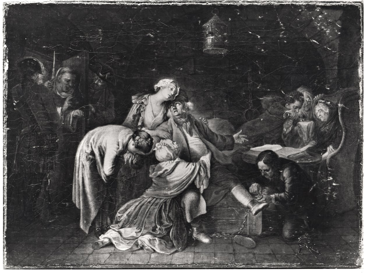Jean Calas (1698-1762) tar farväl av sin familj av Daniel Nikolaus Chodowiecki