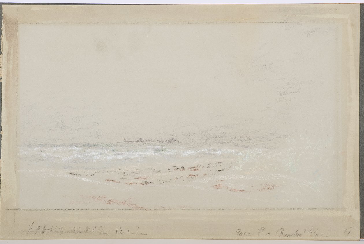 Bamburgh, 1902 (penna och wc på papper) av Daniel Oliver