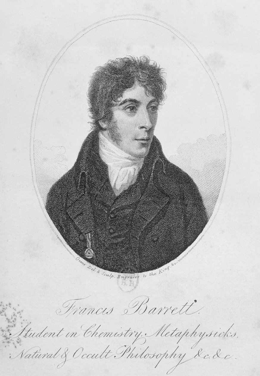 Francis Barrett, illustration ur "The Magus", London 1801, utgiven av Lackington, Allen, and co. av Daniel Orme
