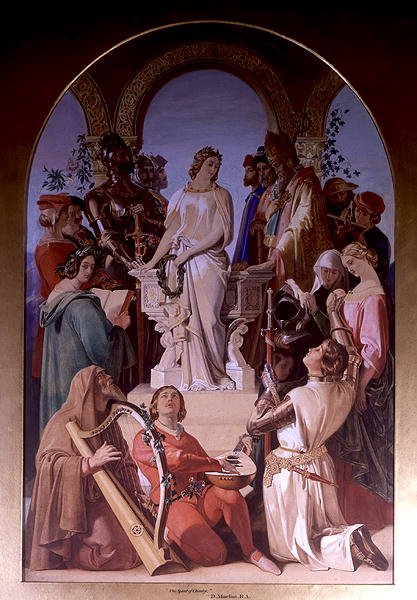 The Spirit of Chivalry (olja på duk) av Daniel Maclise