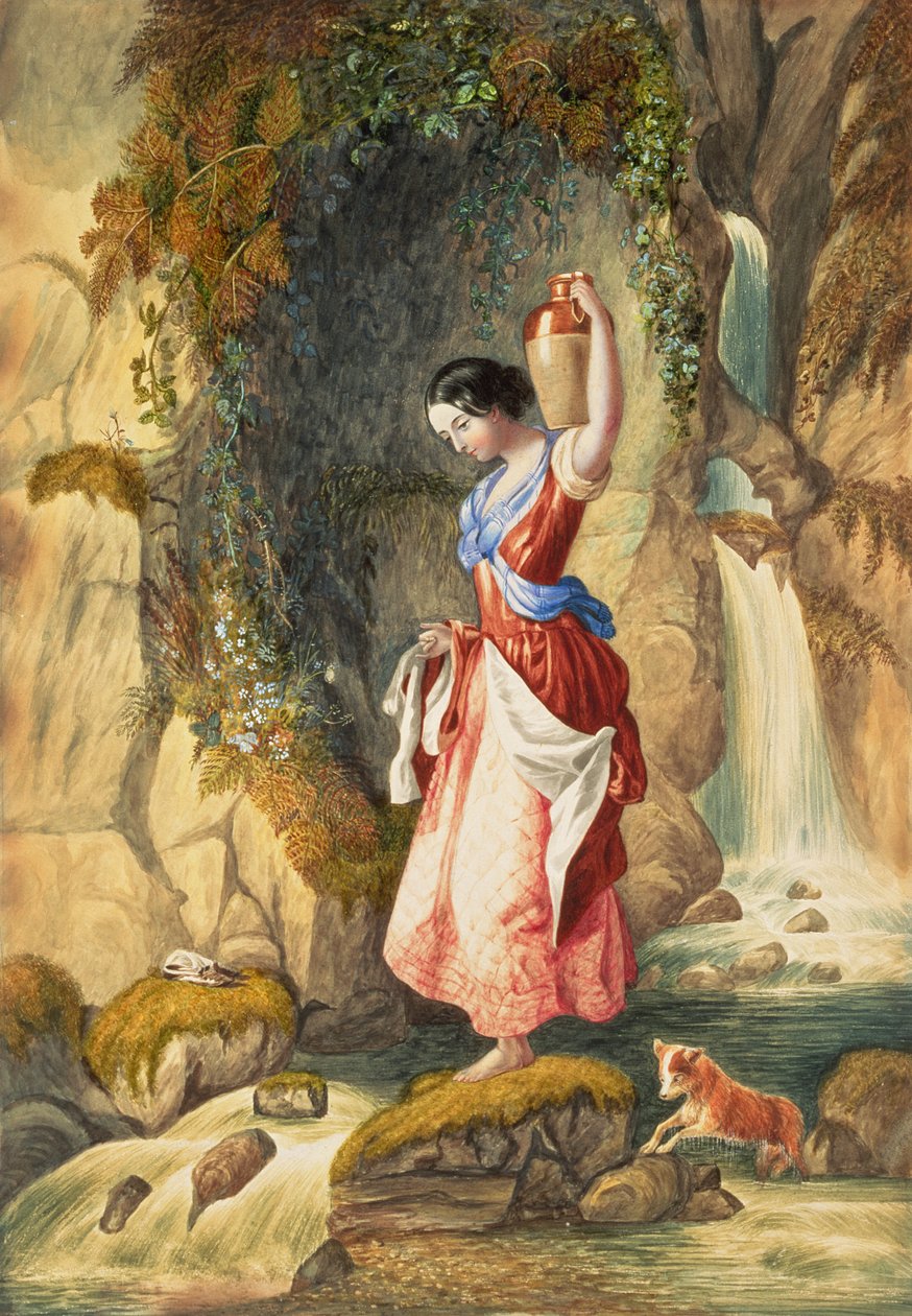 Georgina Hogarth framför St. Nectan