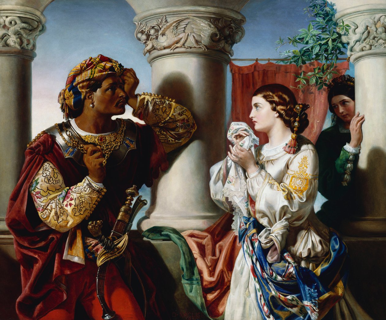 Othello och Desdemona av Daniel Maclise