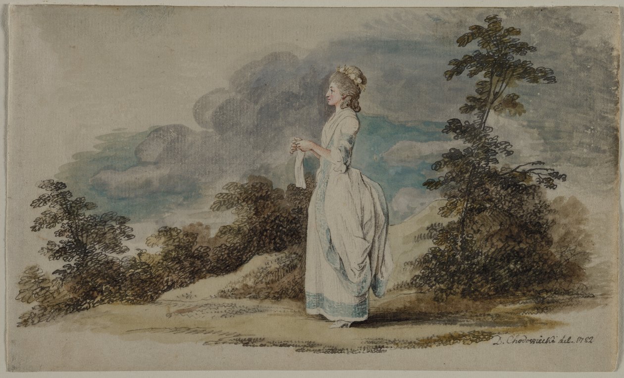 Susanne (Konstnärens dotter vid tjugoett års ålder) av Daniel Chodowiecki