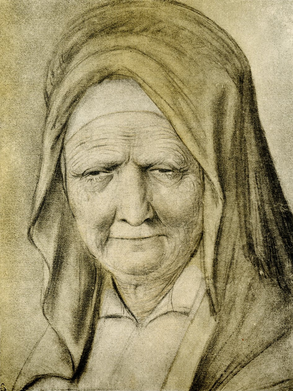 Porträtt av en fransk dam av Daniel Dumonstier or Dumoustier