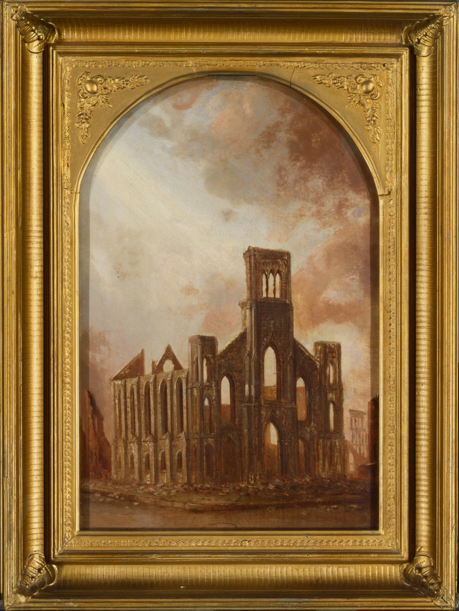 Saint Pauls Universalist Church efter branden i Chicago 1871, 1872 av Daniel Folger Bigelow