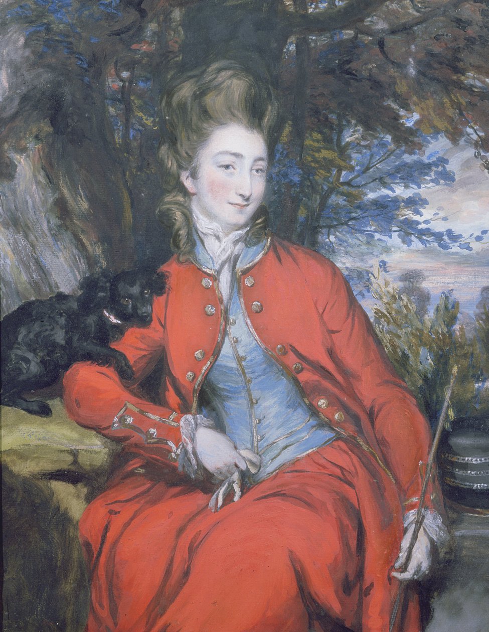 Elizabeth (1755-1806) Lady Bridgeman (pastell) (se 239433 för par) av Daniel Gardner