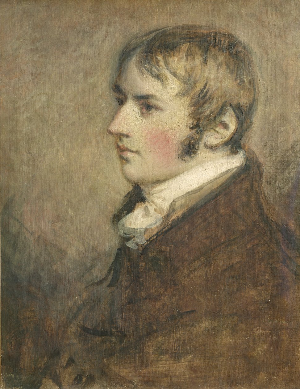 Porträtt av John Constable (1776-1837) tjugo år gammal, 1796 (tempera) av Daniel Gardner