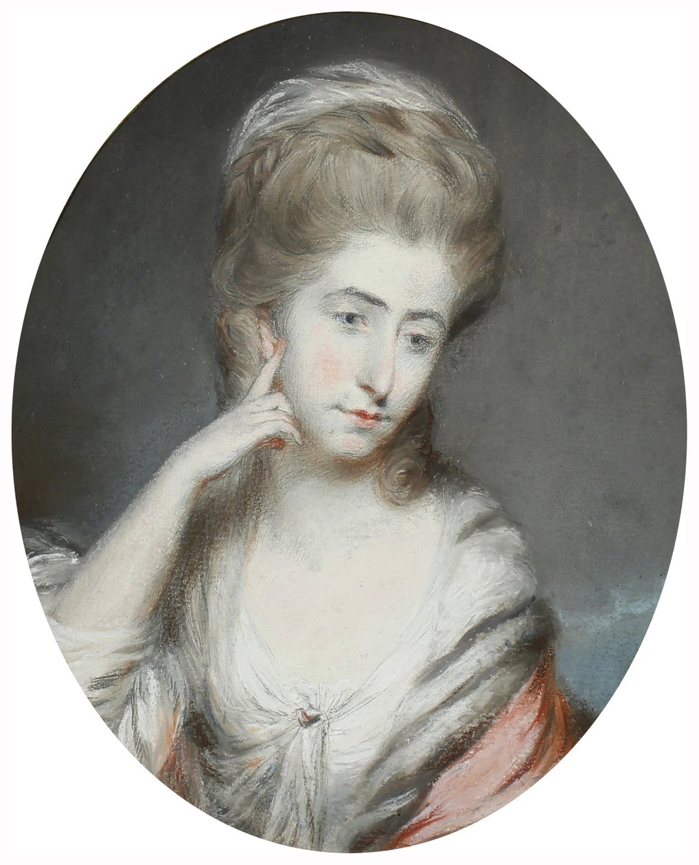 William Moore, före 1800 (grafit och pastell på papper) av Daniel Gardner