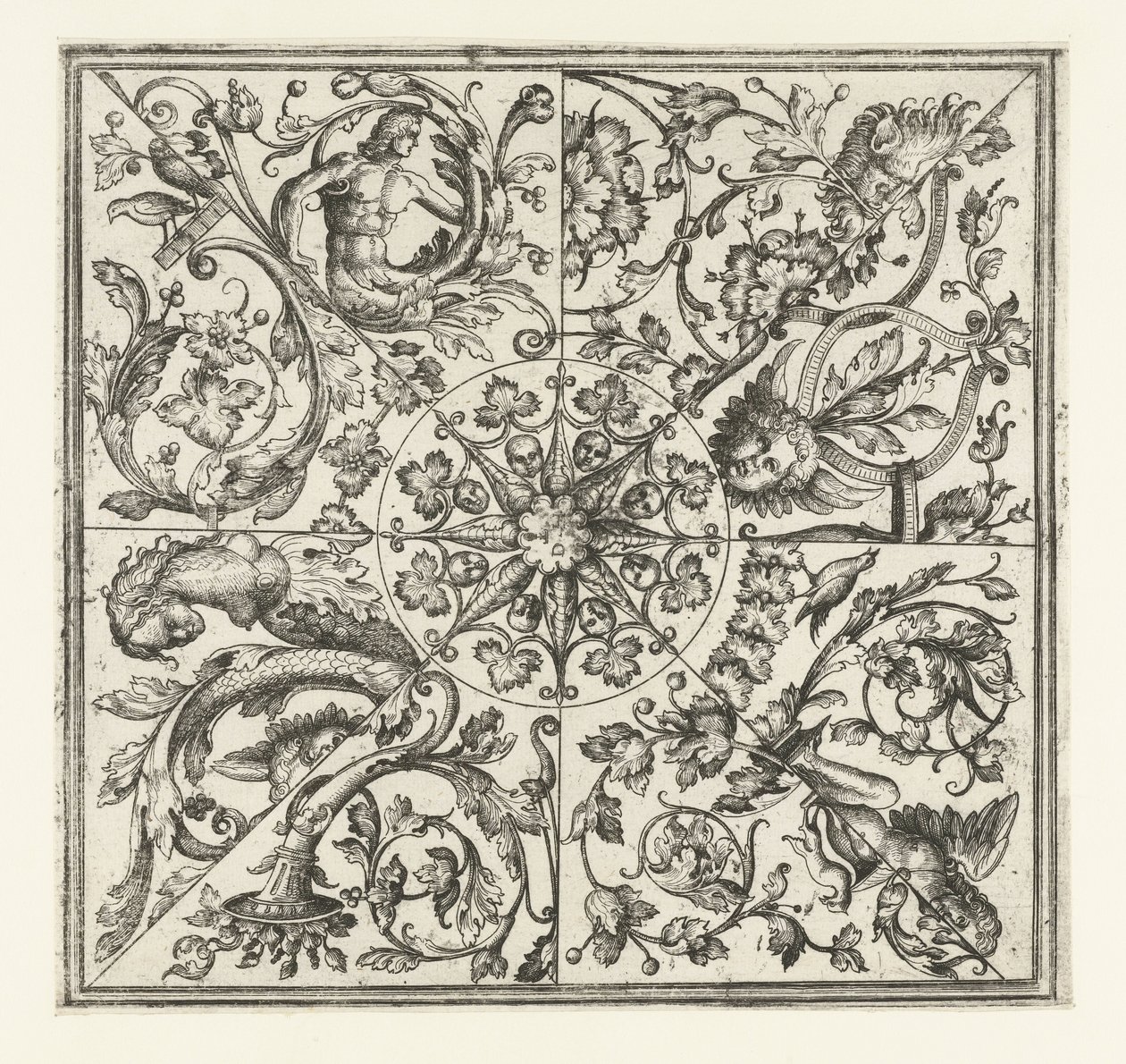 Takdekoration av Daniel Hopfer (I)
