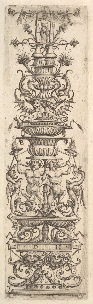 Candelaber grotesk, ca. 1485-1536. av Daniel Hopfer
