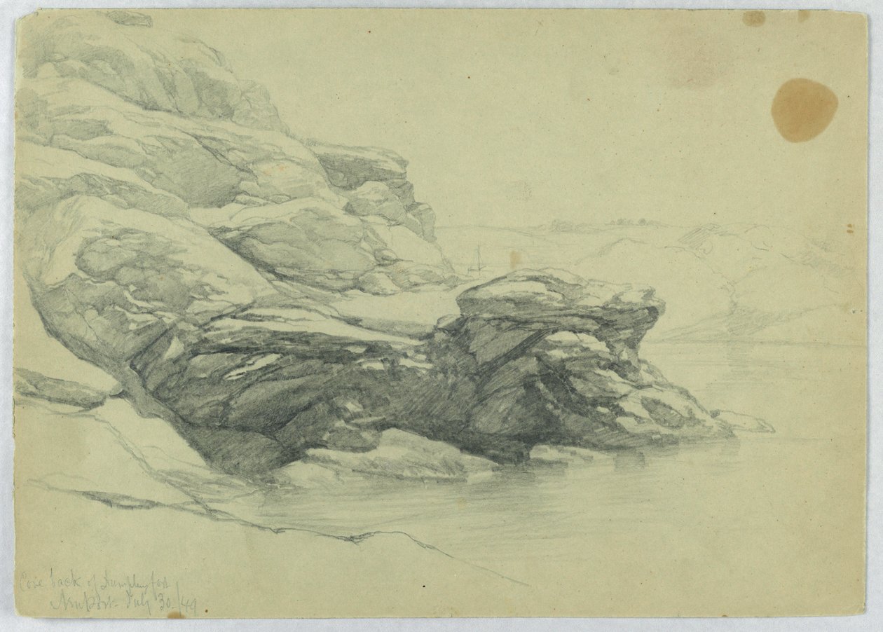 Cove Baksidan av Dumpling Fort, Newport av Daniel Huntington
