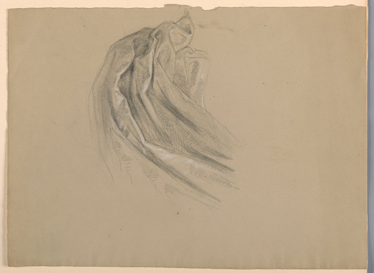 Teckning, Studie till "En Magdalena", D, 1852 av Daniel Huntington