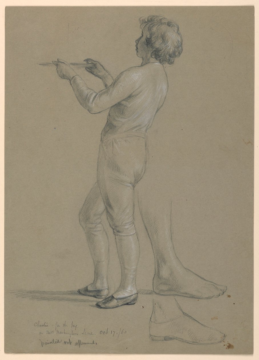 Teckning, studie till "Martha Washington Reception", 1860 av Daniel Huntington
