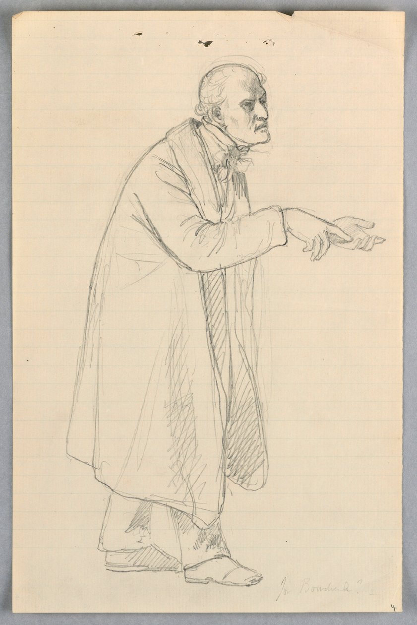 Teckning, studie till "Scientific Group", 1858 av Daniel Huntington