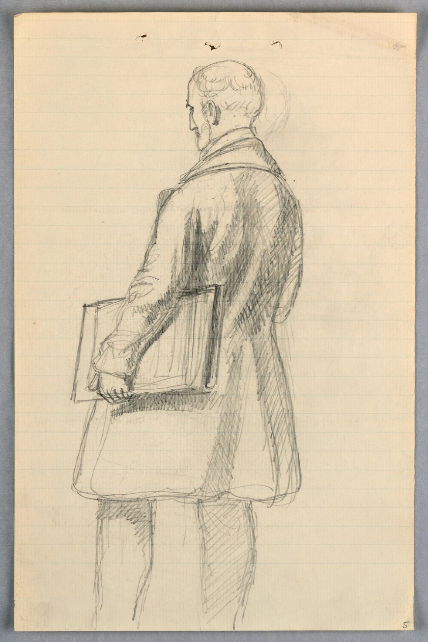 Teckning, studie till "Scientific Group", 1858 av Daniel Huntington