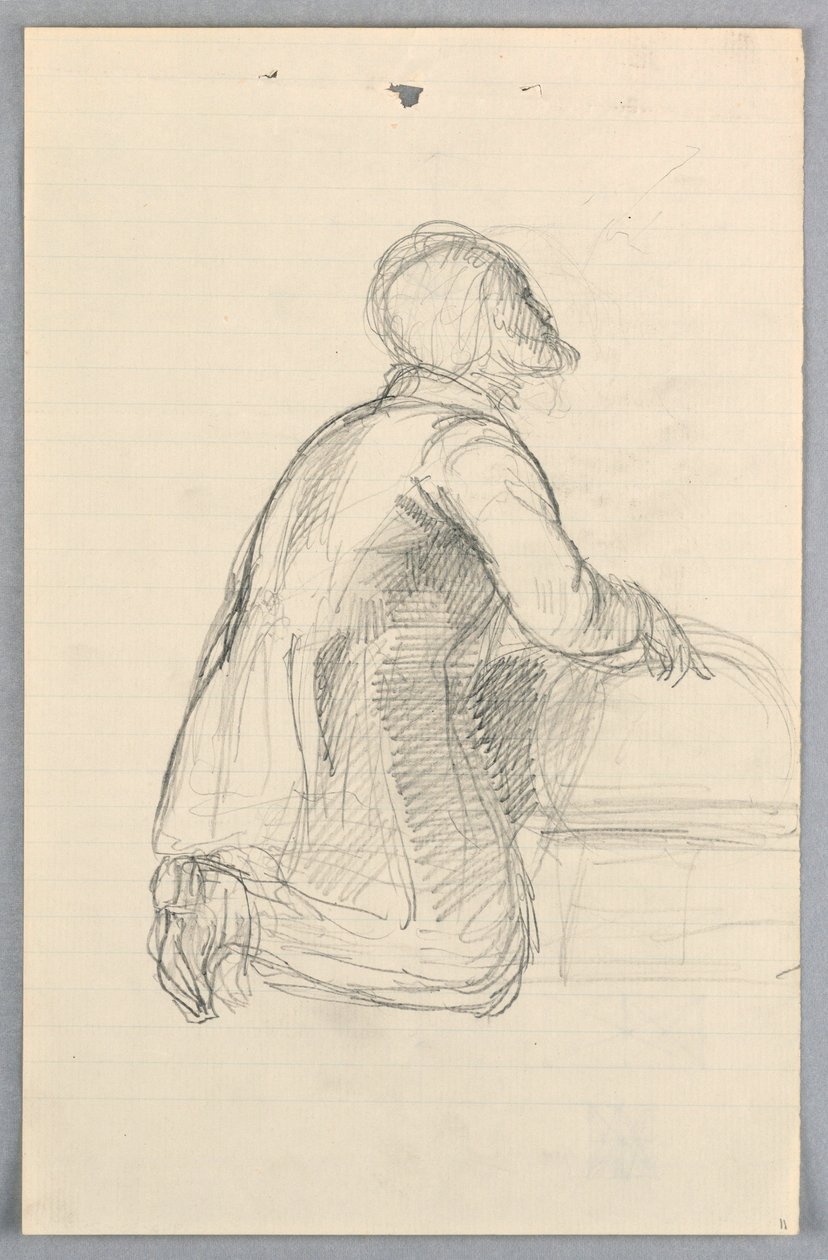 Teckning, studie till "Scientific Group", 1858 av Daniel Huntington