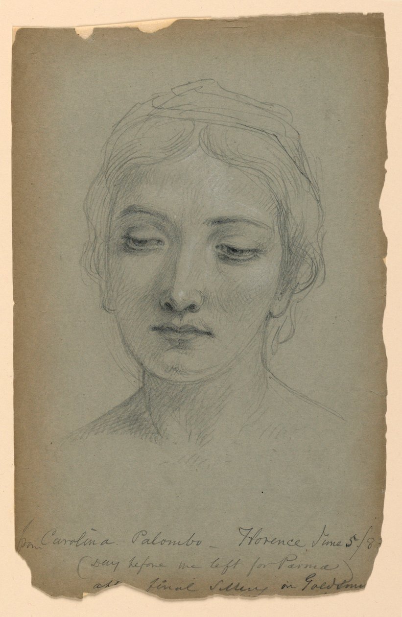 Teckning, Studie till "Guldsmeden", 5 juni 1883 av Daniel Huntington
