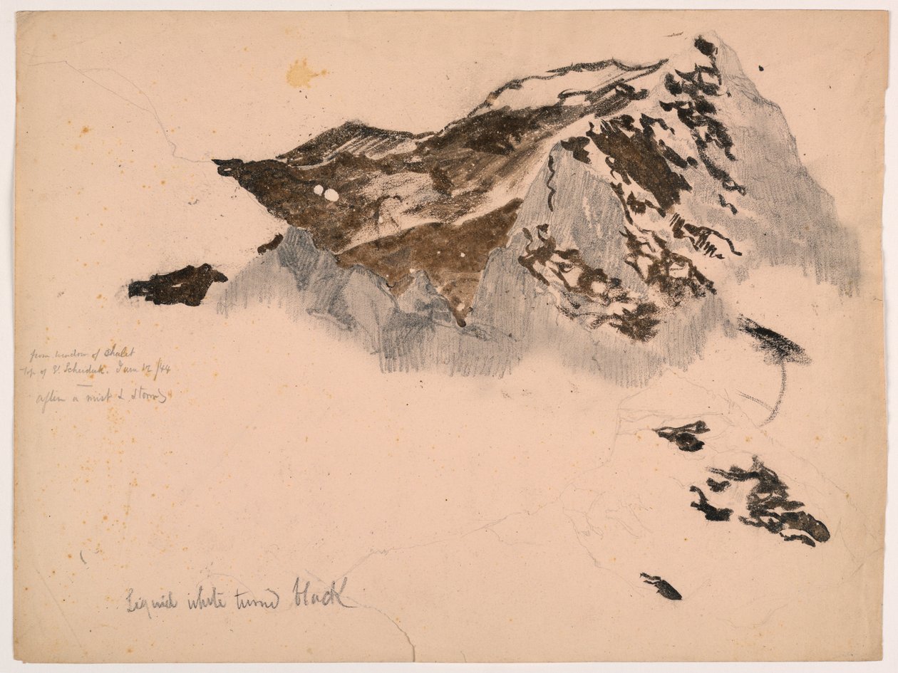 Från Chalet Window, Top of Mount Scheidegg, After a Mist and Storm av Daniel Huntington
