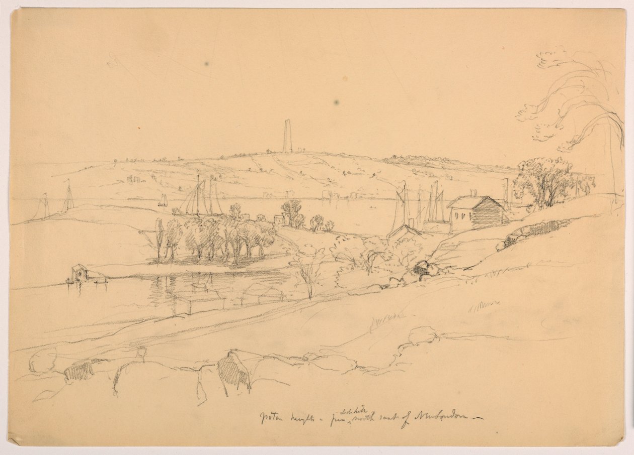 Groton Heights från Hill nordost om New London av Daniel Huntington
