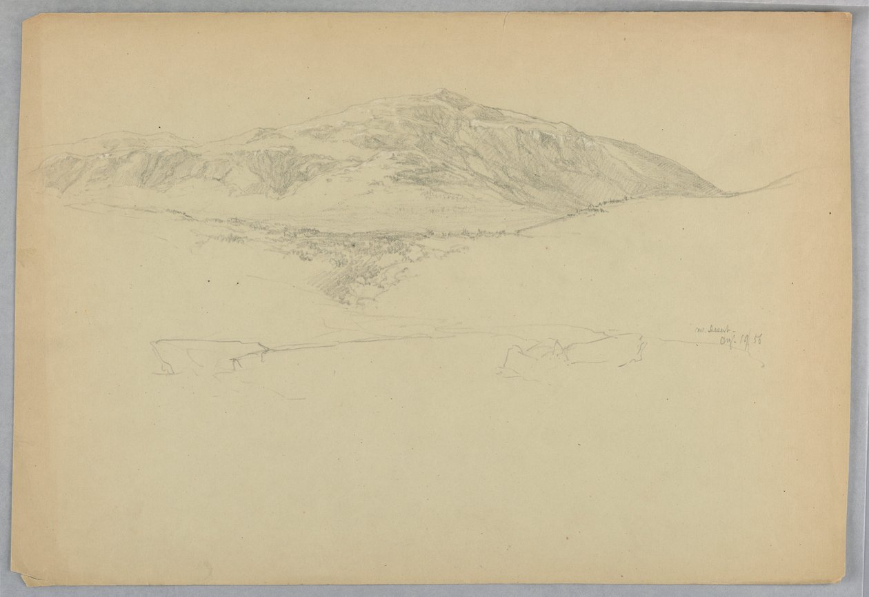 Landskapsskiss, Mount Desert, Maine av Daniel Huntington