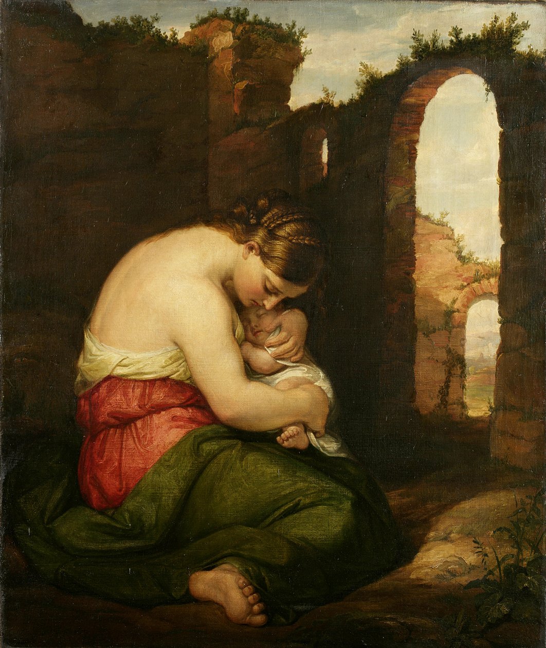 Mor och barn, 1849 av Daniel Huntington