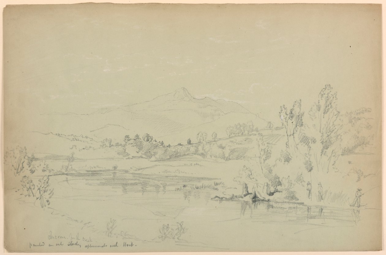 Mount Chocorua, från bäcken av Daniel Huntington