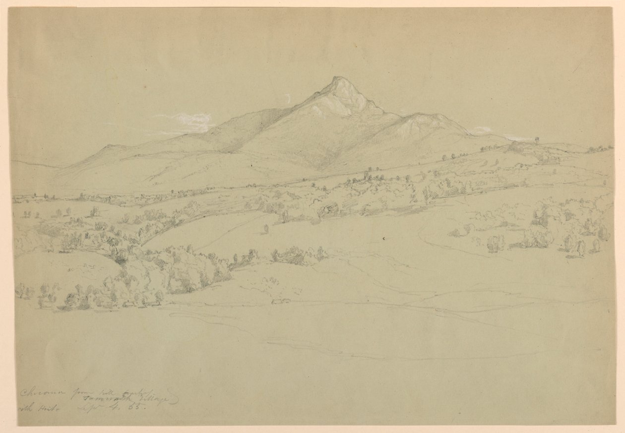 Mount Chocorua från Hill Near Tamworth Village av Daniel Huntington