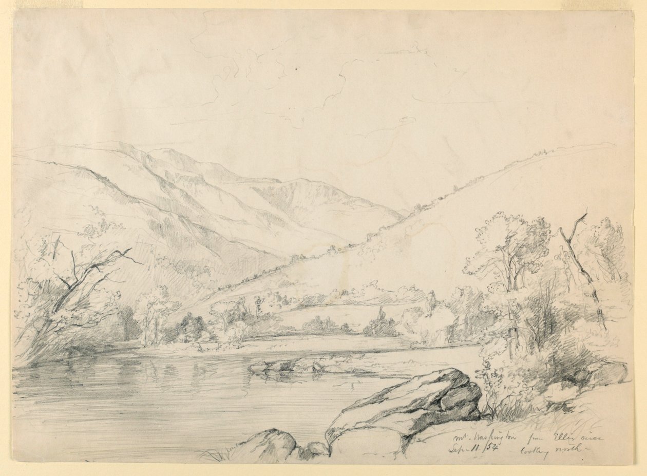 Mount Washington från Ellis River, tittar norrut av Daniel Huntington