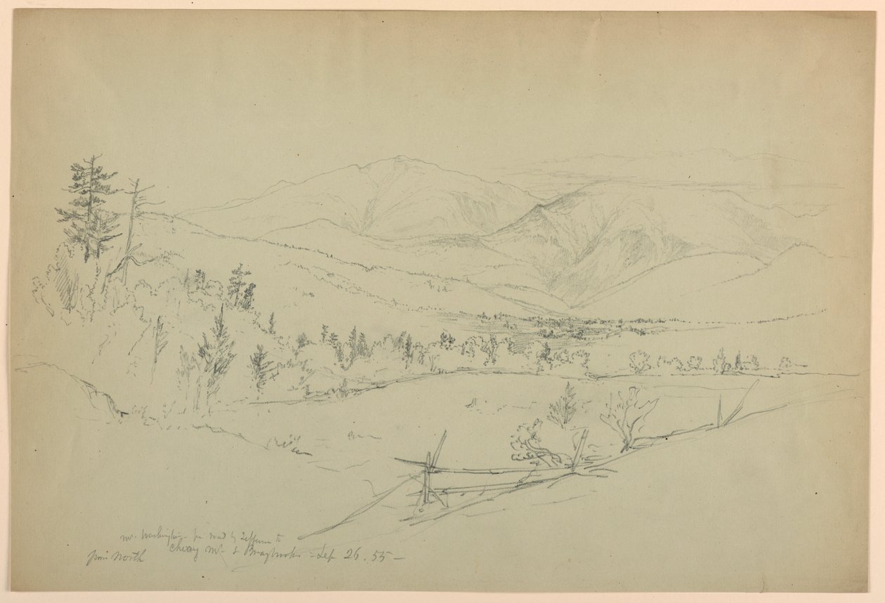 Mount Washington från Road av Jefferson, New Hampshire av Daniel Huntington