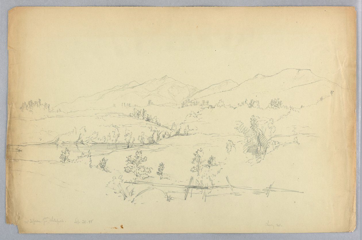 Mt Jefferson från nära Whitefield av Daniel Huntington