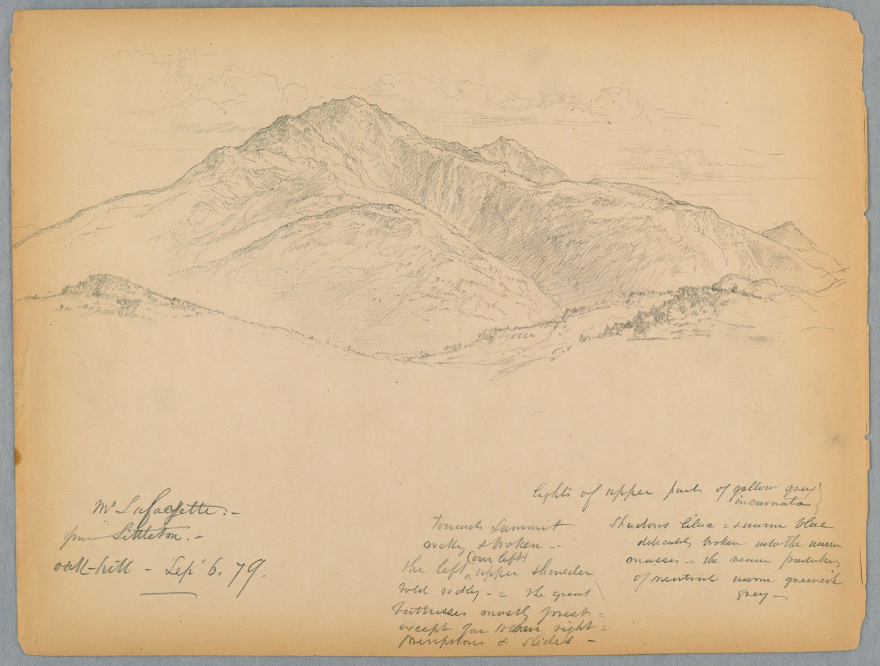 Mt Lafayette från Oak Hill, Littleton, New Hampshire av Daniel Huntington