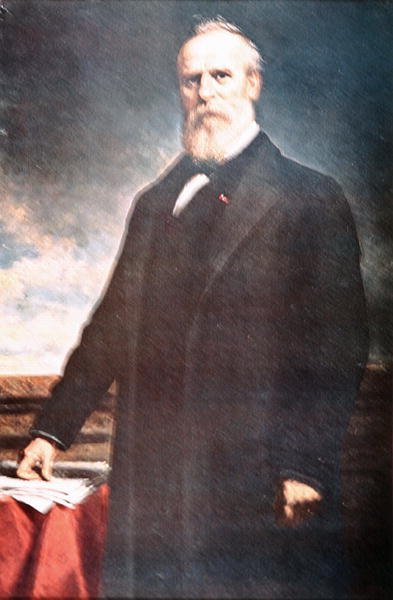 Rutherford B. Hayes (1822-93) (olja på duk) av Daniel Huntington