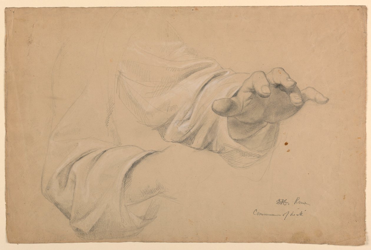 Studie för "Communion of the Sick" av Daniel Huntington