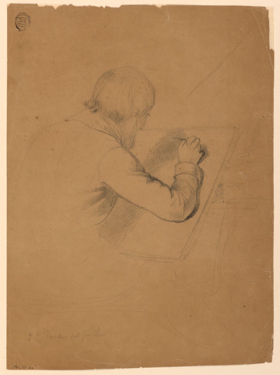 Studie för "Communion of the Sick" av Daniel Huntington