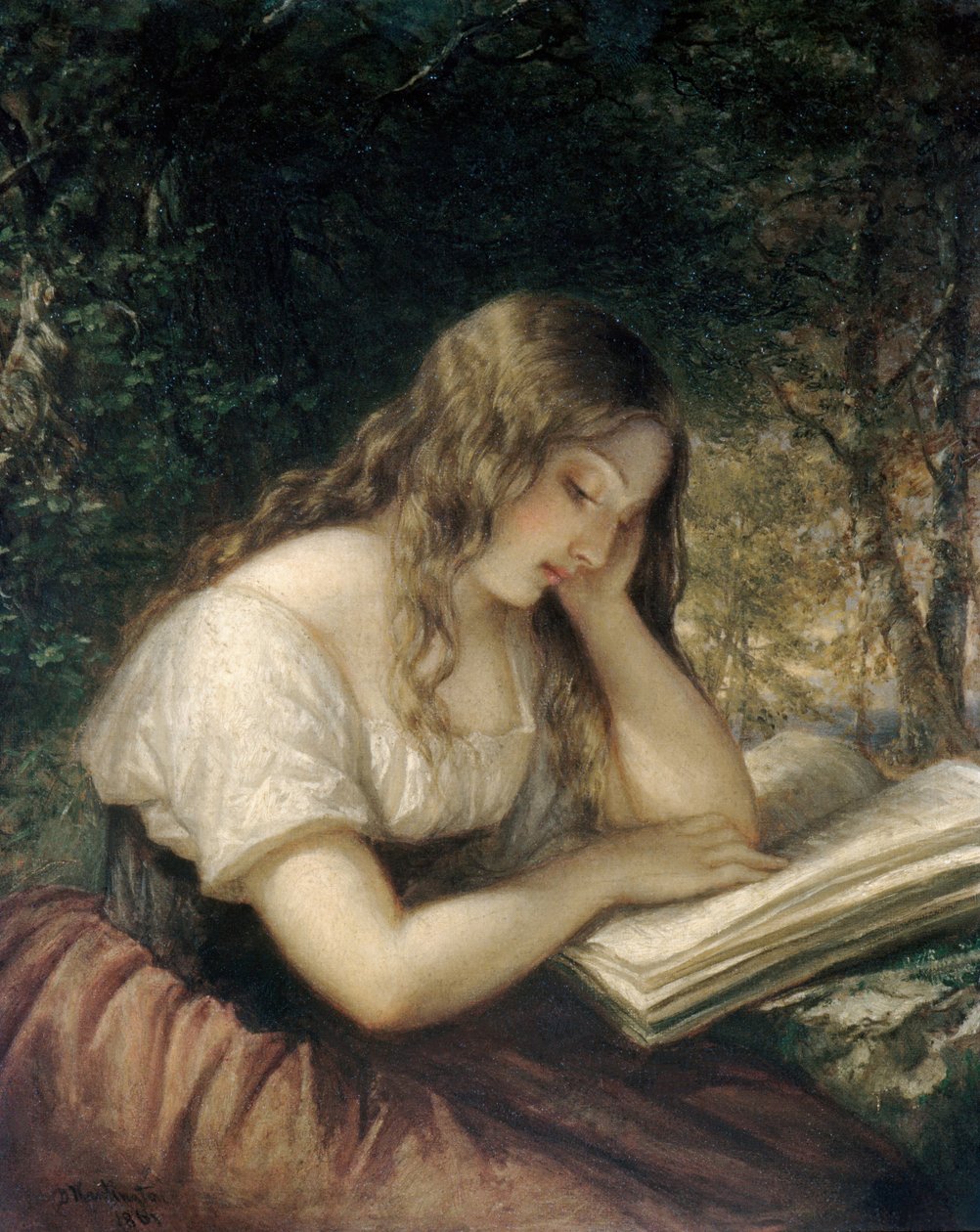 Studera i en skog, 1861. av Daniel Huntington