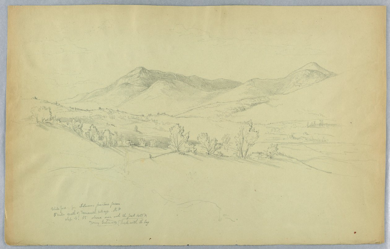 Whiteface Mountain, norr om Tamworth Village, New Hampshire av Daniel Huntington