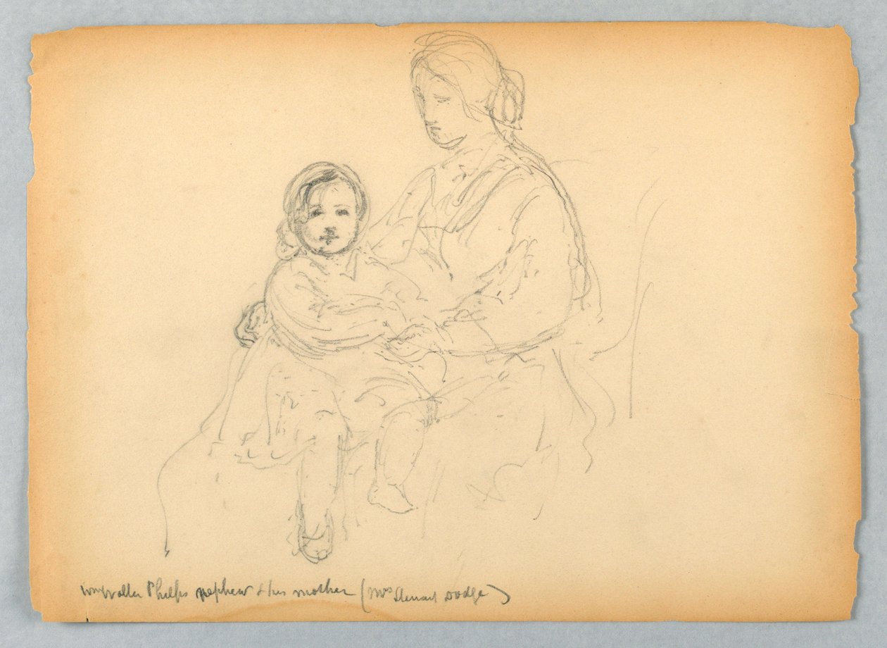 William Walter Phelps brorson och hans mor, Mrs. Steuart Dodge av Daniel Huntington