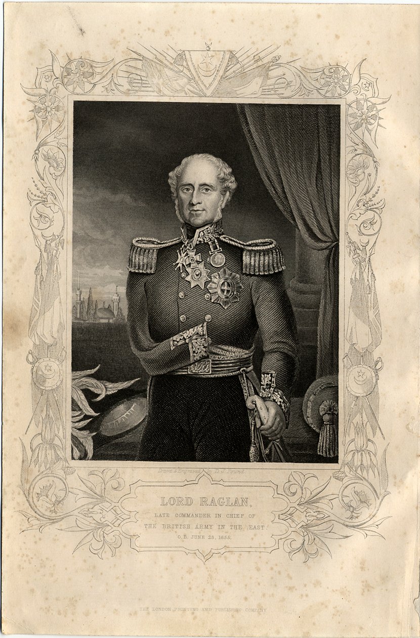 Porträtt av Lord Raglan, 1856 av Daniel John Pound