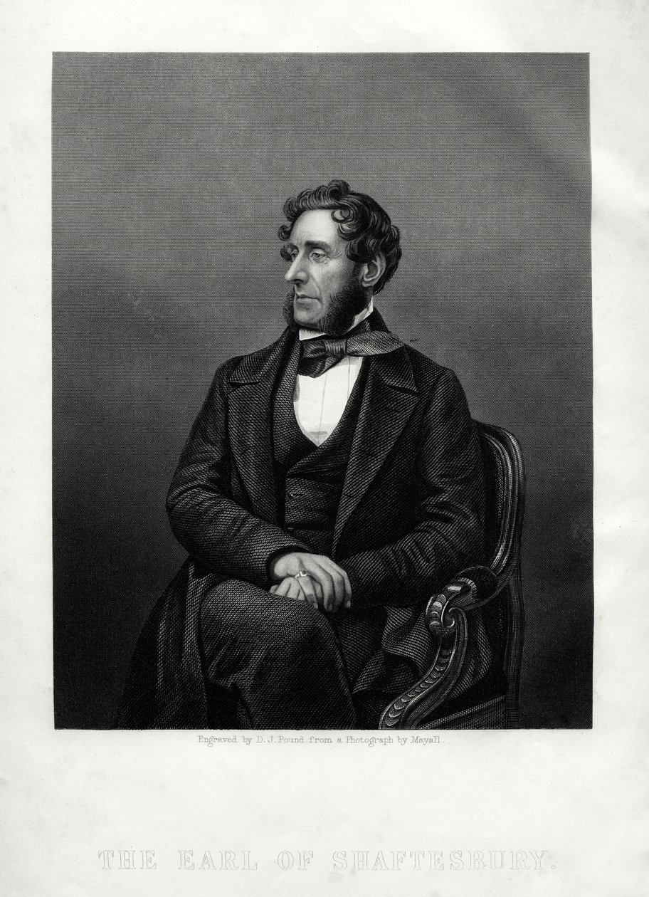 Anthony Ashley Cooper, 7:e Earl of Shaftesbury, engelsk filantrop, c1880. av Daniel John Pound