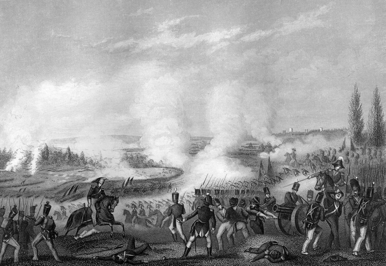 Slaget vid Talavera, Spanien, 27-28 juli 1809 c1857. av Daniel John Pound