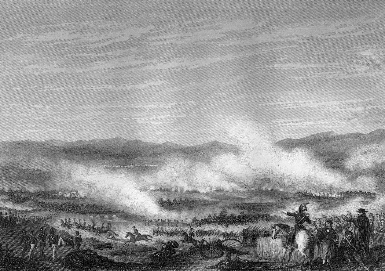 Slaget vid Vitoria, 21 juni 1813 c1857. av Daniel John Pound
