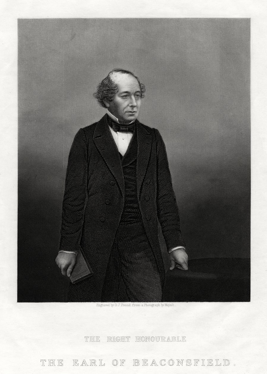 Benjamin Disraeli, Earl of Beaconsfield, premiärminister, 1880 av Daniel John Pound