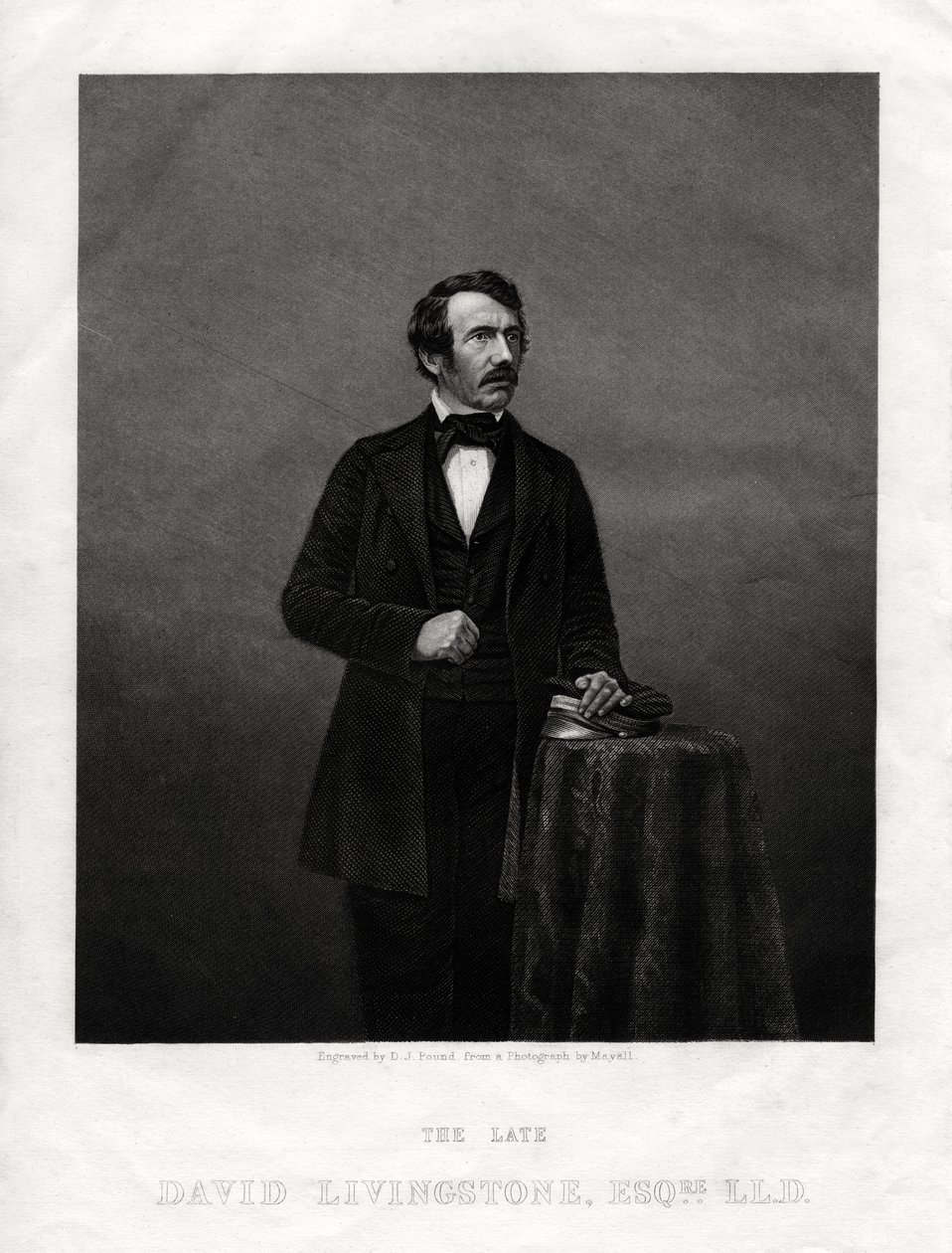 David Livingstone, skotsk missionär och afrikansk upptäcktsresande, 1880 av Daniel John Pound