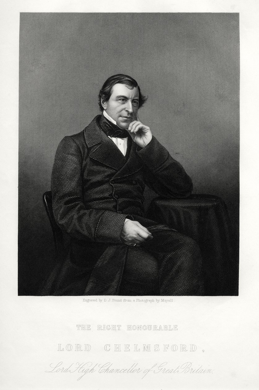 Frederic Thesiger, 1:e baron Chelmsford, engelsk jurist och politiker, c1880. av Daniel John Pound