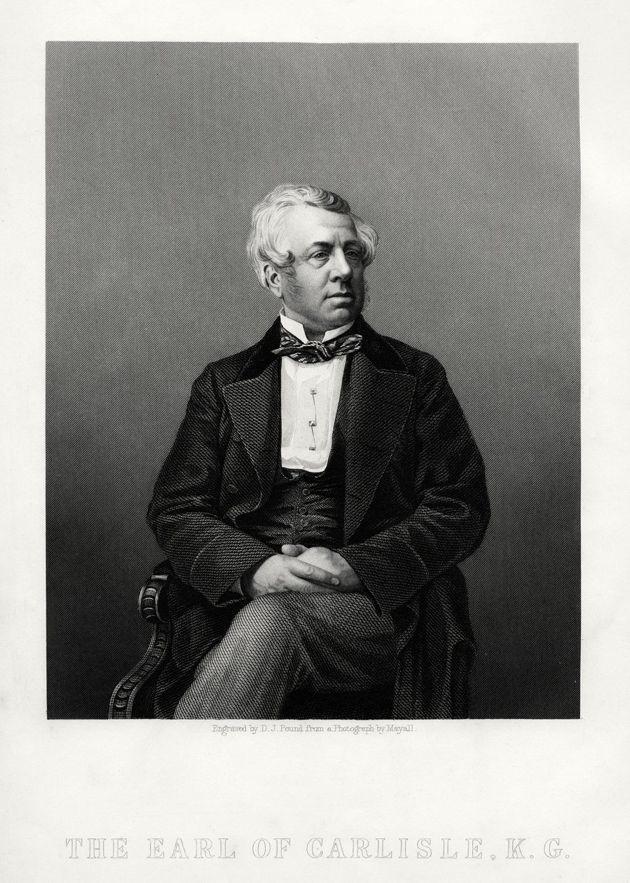 George William Frederick Howard, 7:e greven av Carlisle, brittisk politiker och statsman, c1880. av Daniel John Pound