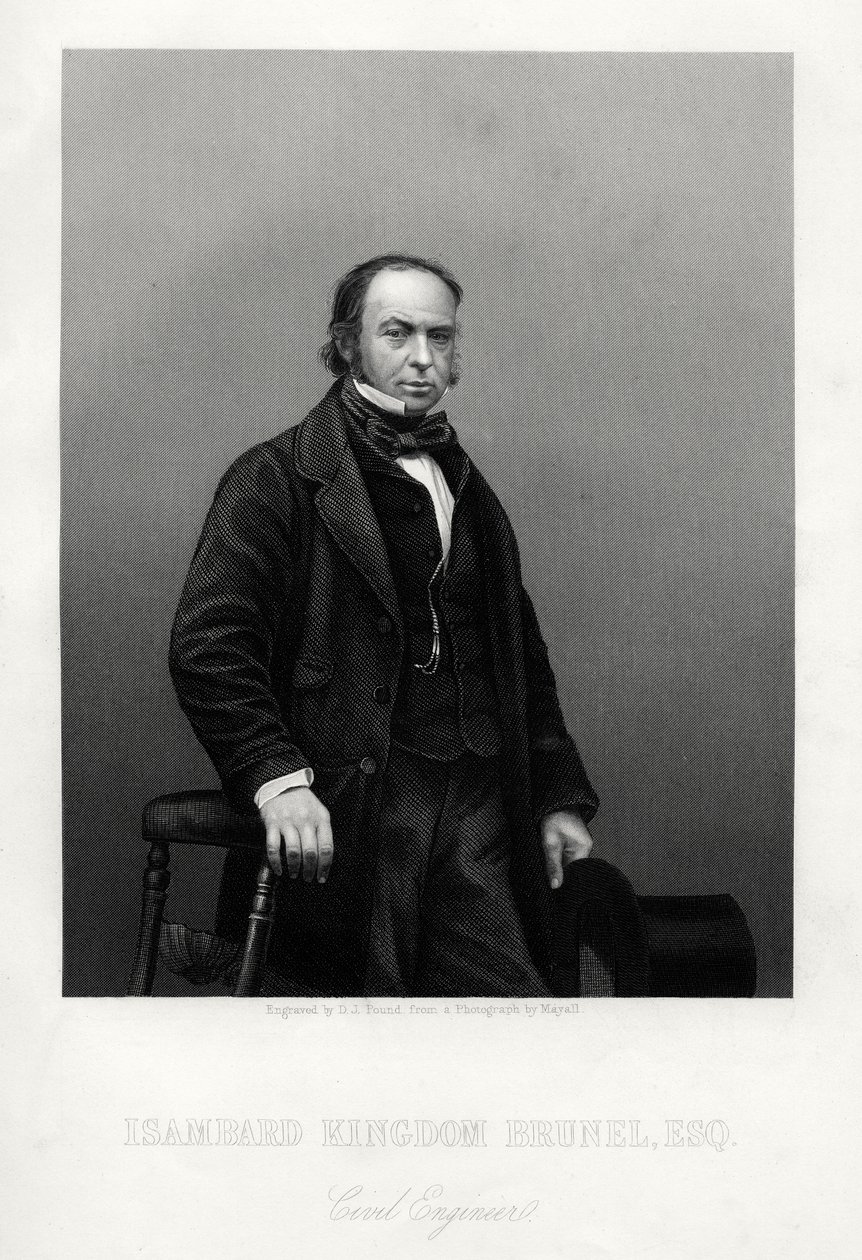 Isambard Kingdom Brunel, brittisk ingenjör, c1880. av Daniel John Pound