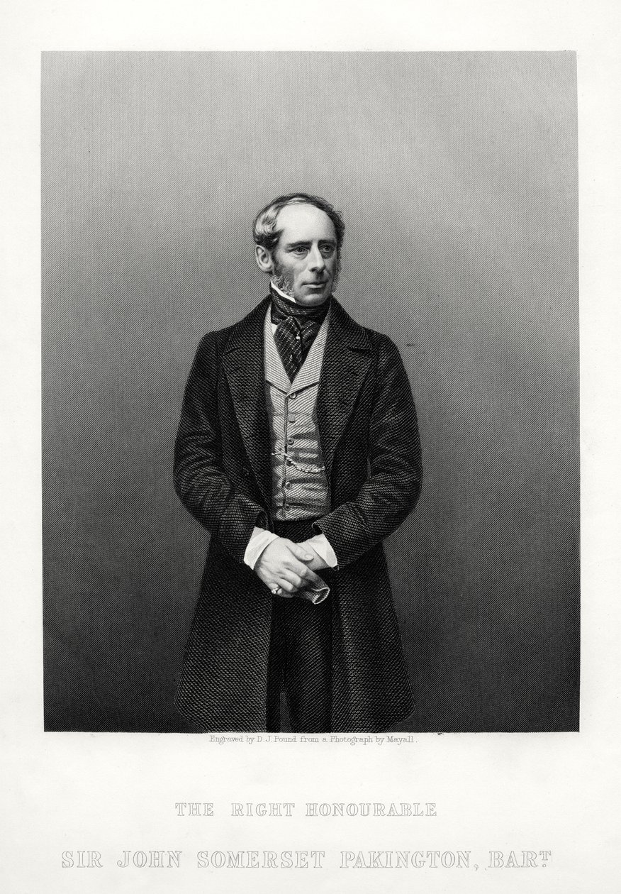 John Somerset Pakington, 1:e baron Hampton, engelsk politiker, c1880. av Daniel John Pound