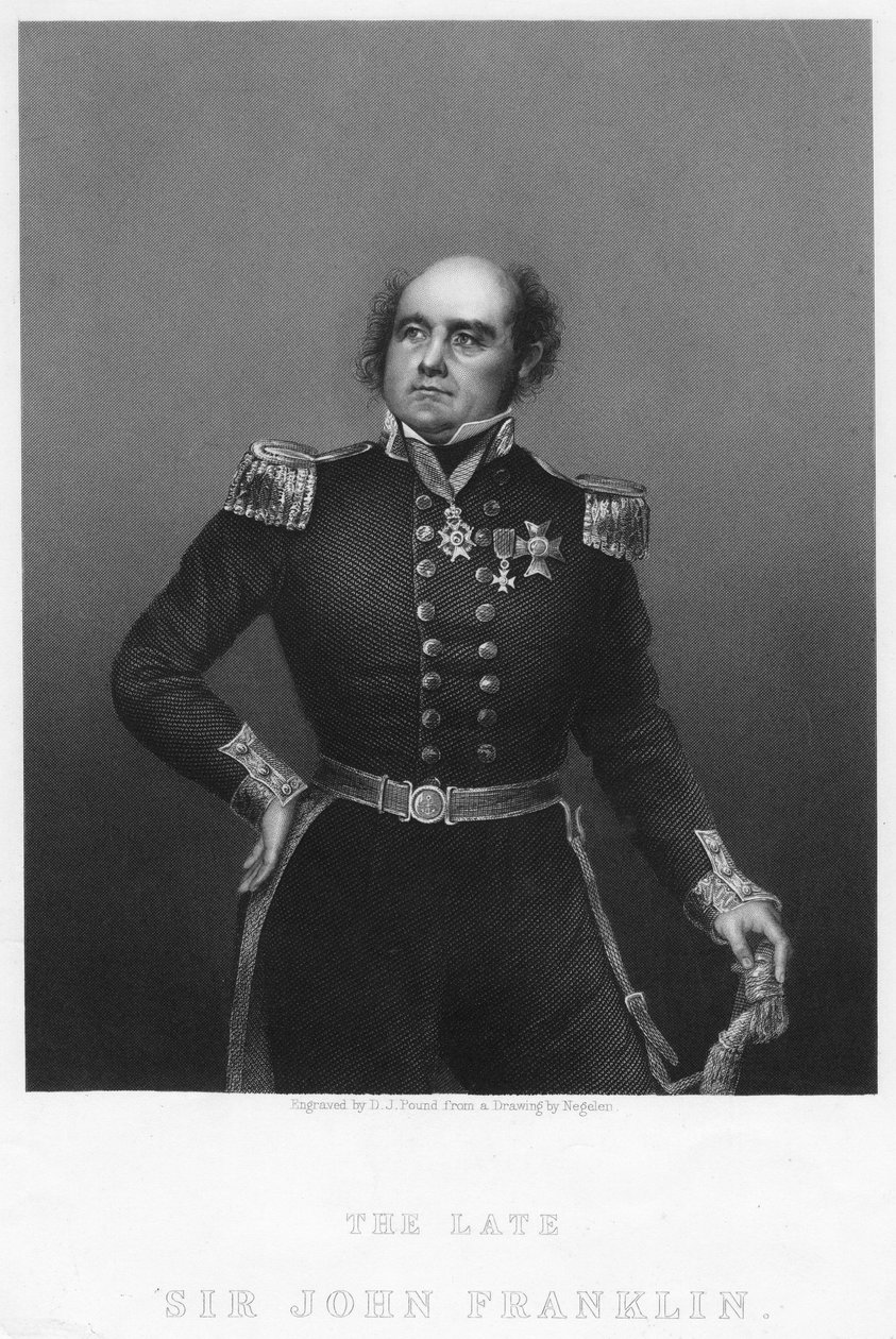Sir John Franklin, c1860-talet. av Daniel John Pound