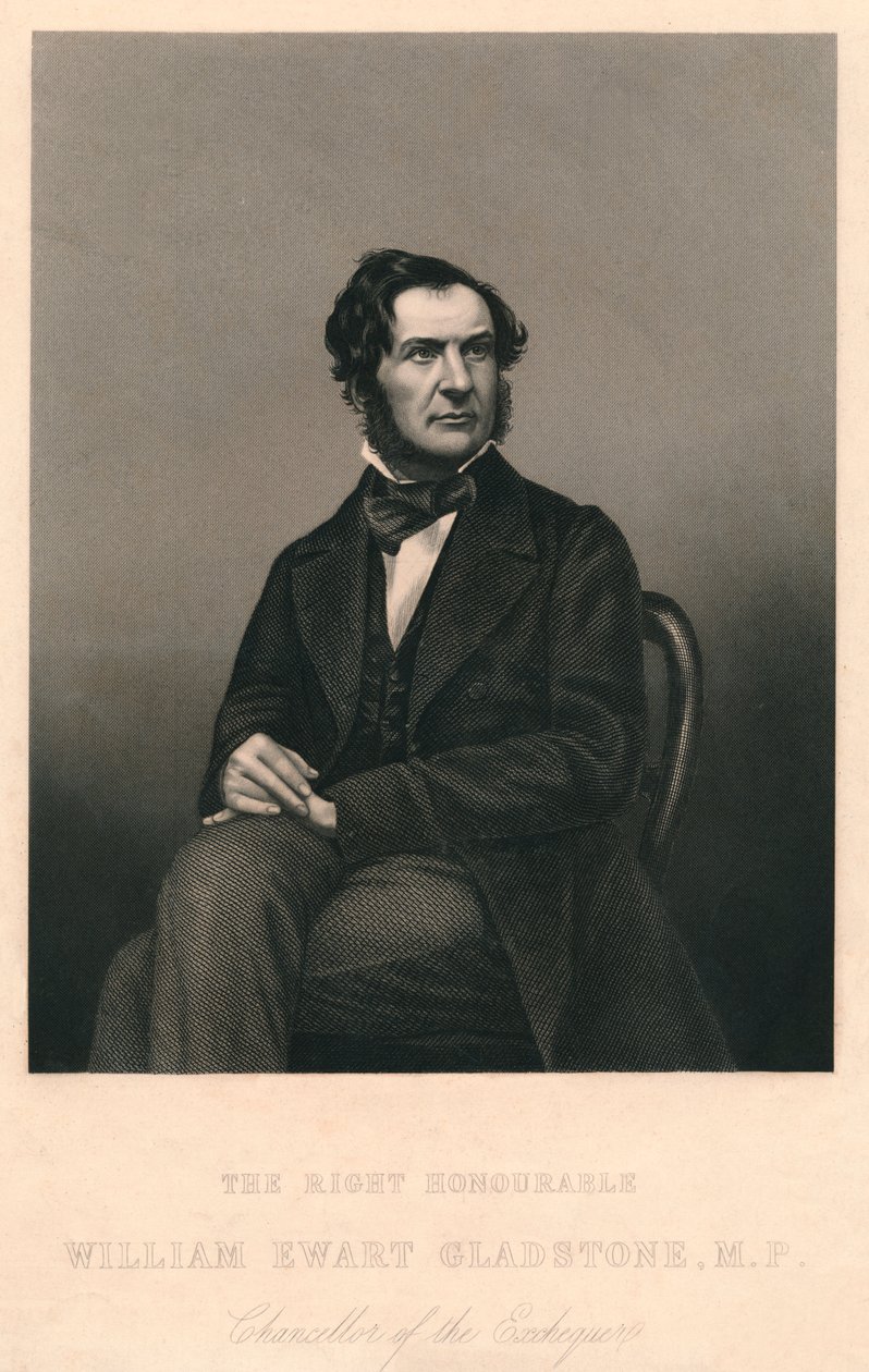 The Right Honorable William Ewart Gladstone, M.P., 1859. av Daniel John Pound