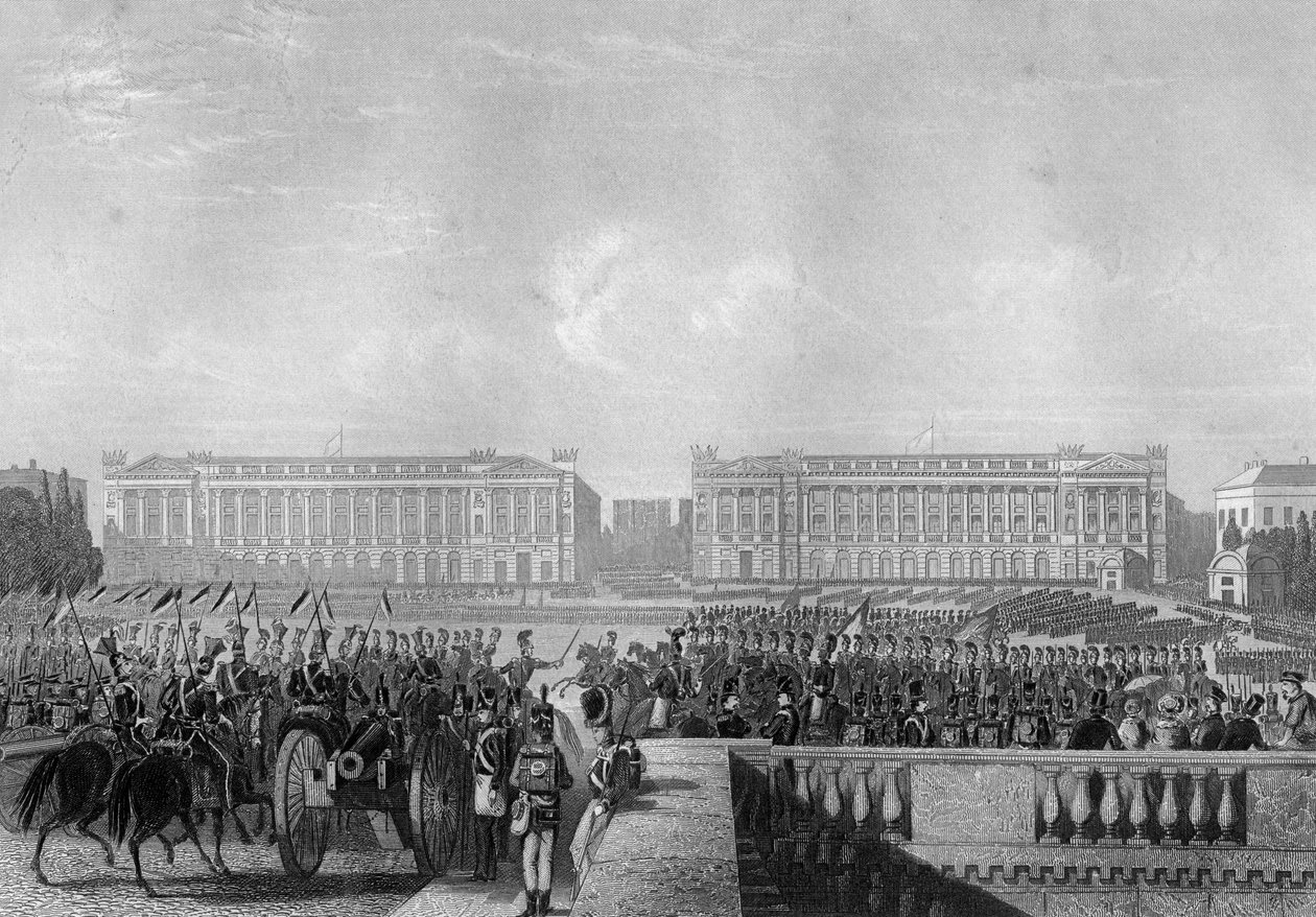 De allierades inträde intp Paris, 1815 c1857 av Daniel John Pound